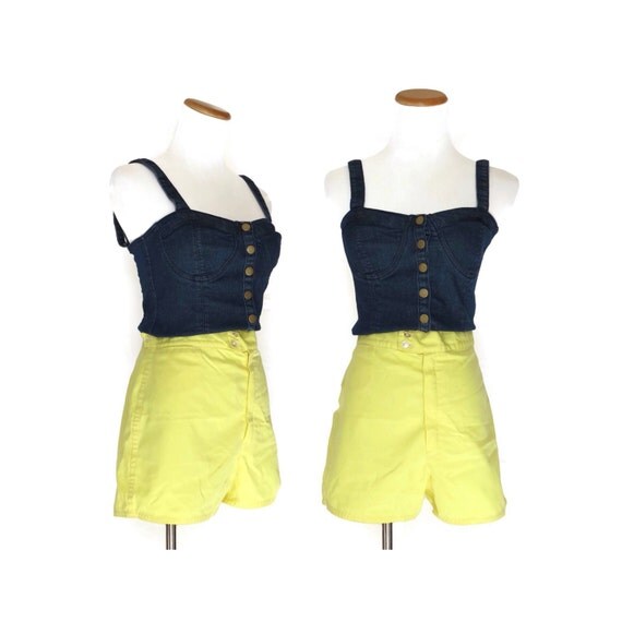 SALE / 60s High Waisted Shorts / Mod 60s Shorts by GoodLuxeVintage