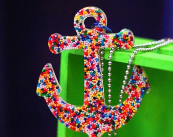 Sprinkle Anchor Necklace & Earrings - Sprinkle Jewelry - Anchor