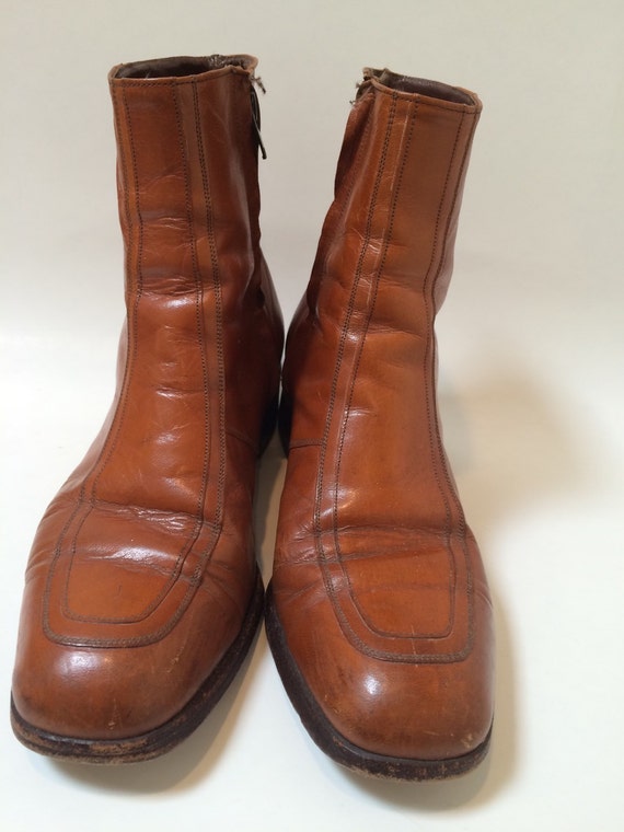 Vintage C. 70's/80's Tan Florsheim Ankle by GoodBadandLovely