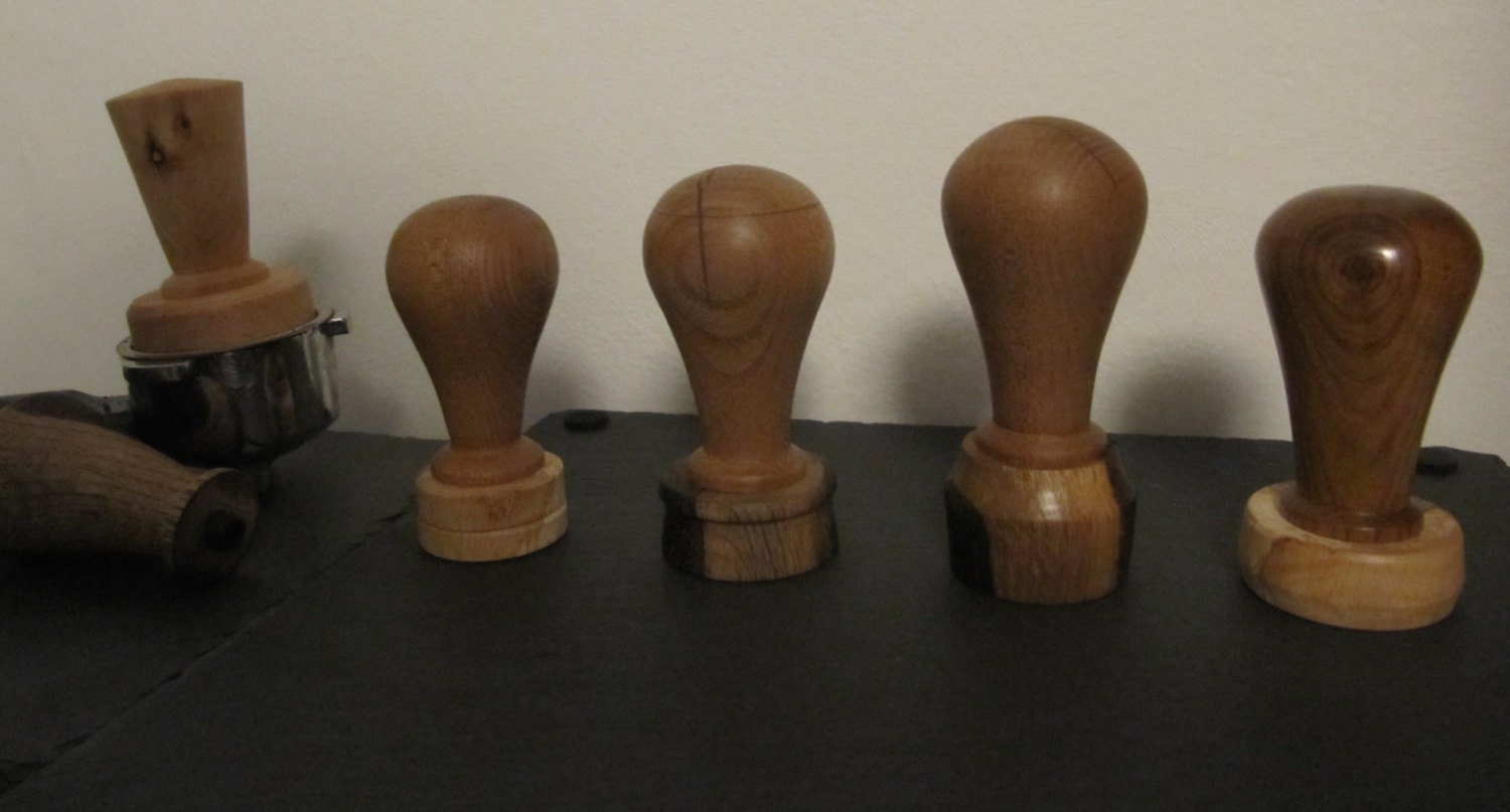 Hand Turned Wooden Tamper Handle Espresso Tamper handle