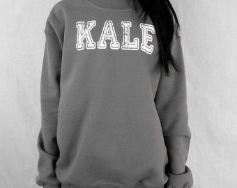 Kale Sweatshirt. Kale Crew Neck Sweater. Kale Shirt. Flawless Sweatshirt. Woke Up Like Dis. Kale University Sweatshirt. KALE Sweatshirt.