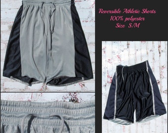 Basketball shorts, unisex shorts, reversible athletic wear,polyester shorts, 90's summer shorts, size S / M shorts, # 52