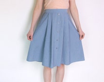 Popular items for chambray skirt on Etsy
