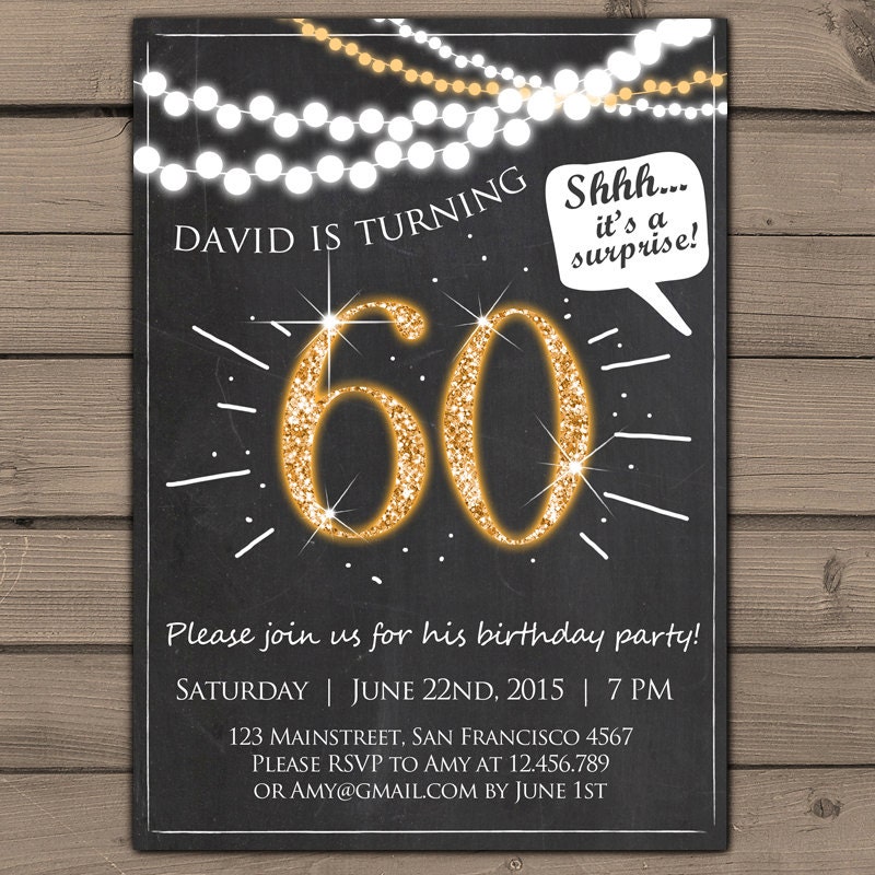 60Th Birthday Party Invitations 8