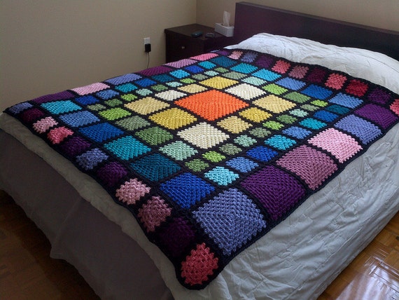 rainbow gay pride afghan crochet pattern