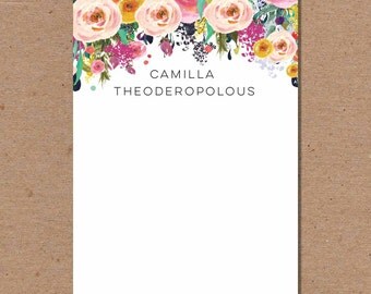 Personalized Notepad - To Do List - Memo Pad - Stationery Note Pad - Chic Simple - Wedding & Bridal Gift - Gift Idea - Stocking Stuffer N1
