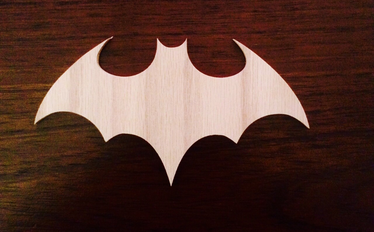 Batman symbol Batman emblem made of wood