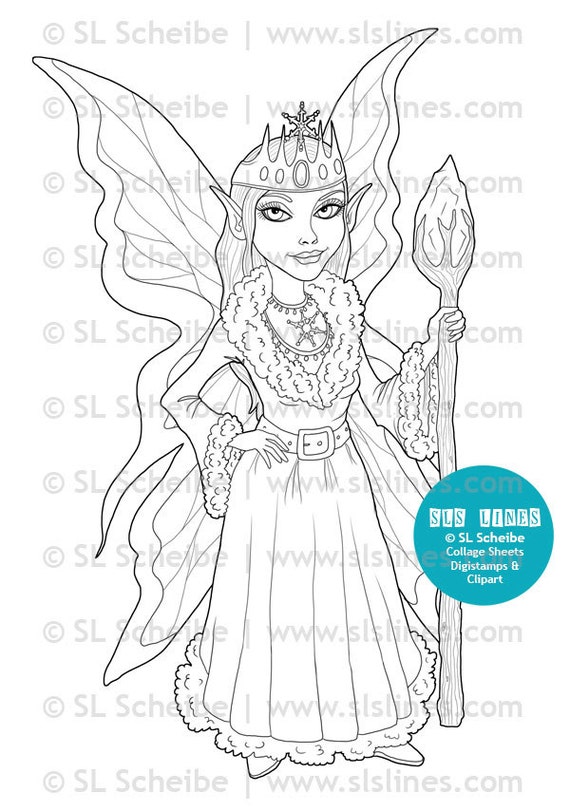 ice fairy coloring pages - photo #26
