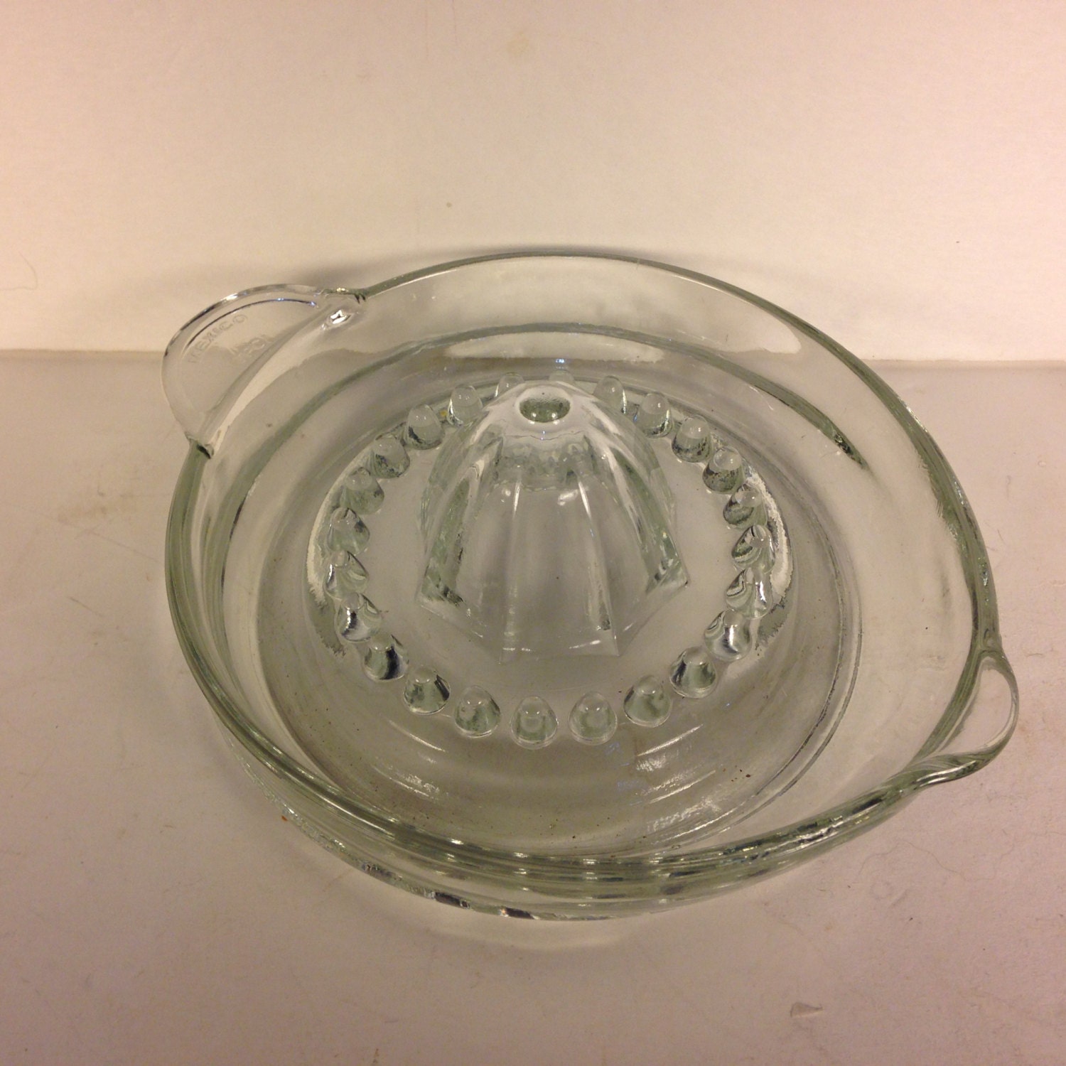 Vintage Clear Glass Reamer Juicer Made in Mexico by TPC