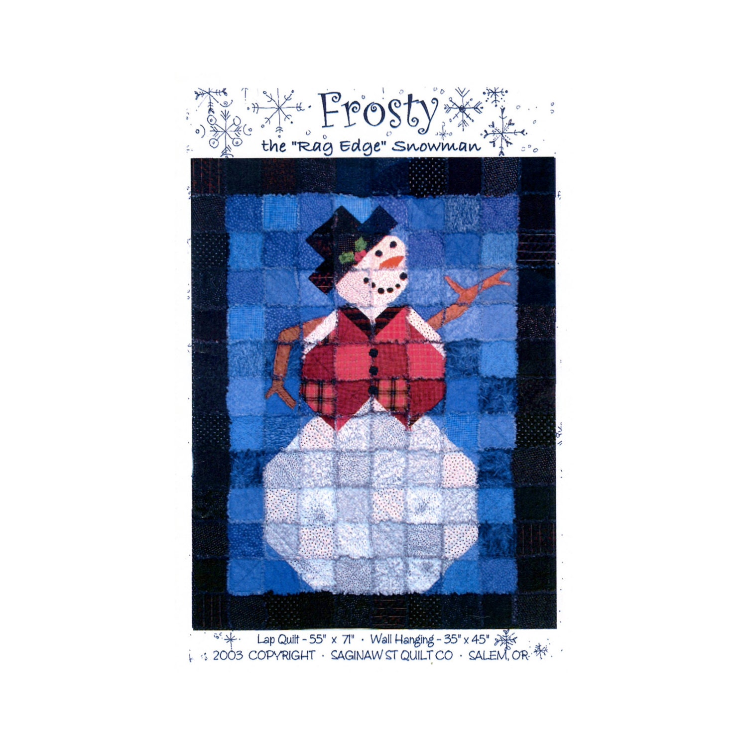 frosty-the-rag-edge-snowman-quilt-pattern-p319-saginaw-st