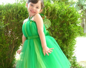 Tinkerbell Costume, Tinkerbell Dresses, Green Fairy Tutu Dress with Wings, Tinkerbell Tutu, Fairy Princess Tutu, Fairy Toddler, Halloween