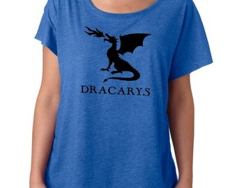 Dracarys Dragon Fire dragonfire loose fit slouchy tee top t shirt Game tshirt