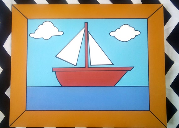 sailboat painting simpsons