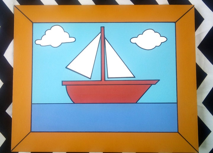 marge simpson sailboat painting