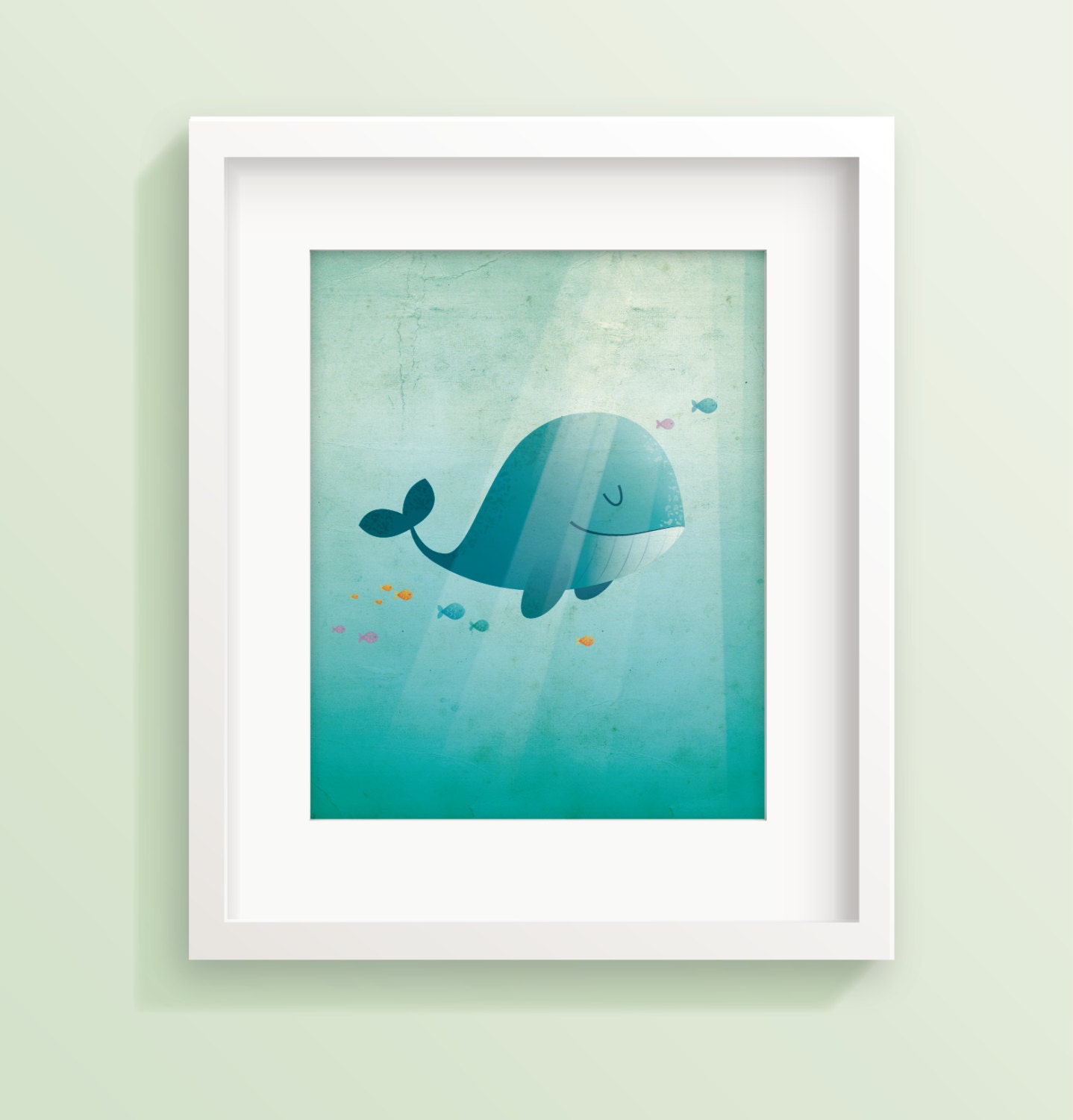 Whale Nursery Art Kids Room Decor Whale Art By Irenegoughprints