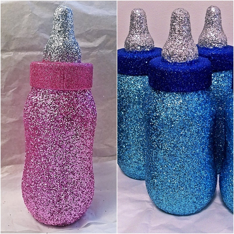 4 Baby Shower Decorations Baby Bottle Bank Centerpieces