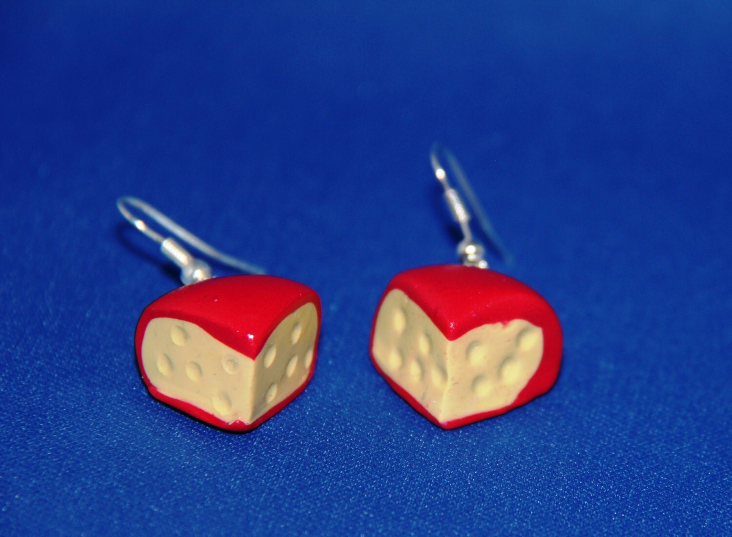 Cheese Earrings realistic food jewelry cheese jewelry