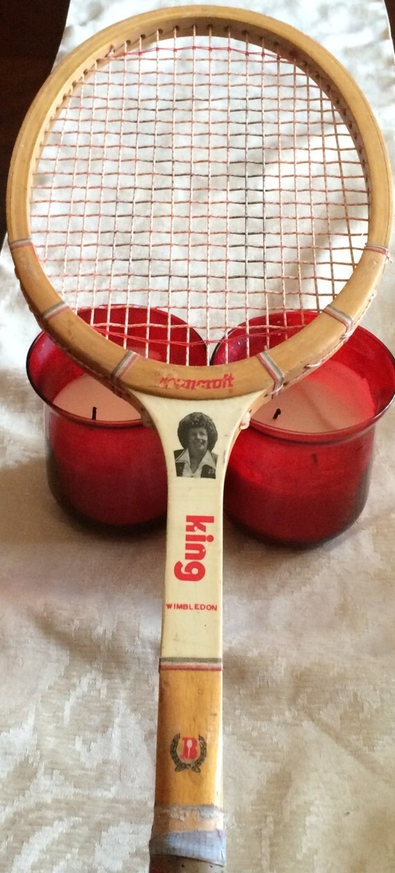 Vintage Billie Jean King Bancroft Model Wood Tennis Racket