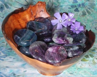 1 RAINBOW FLUORITE Tumbled Stone - Fluorite Crystal, Tumbled Fluorite, Fluorite Gemstone, Fluorite Tumblestone, Fluorite Healing