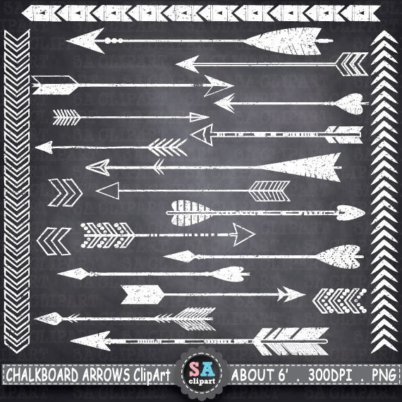 Chalkboard Arrows ClipArt ARROW