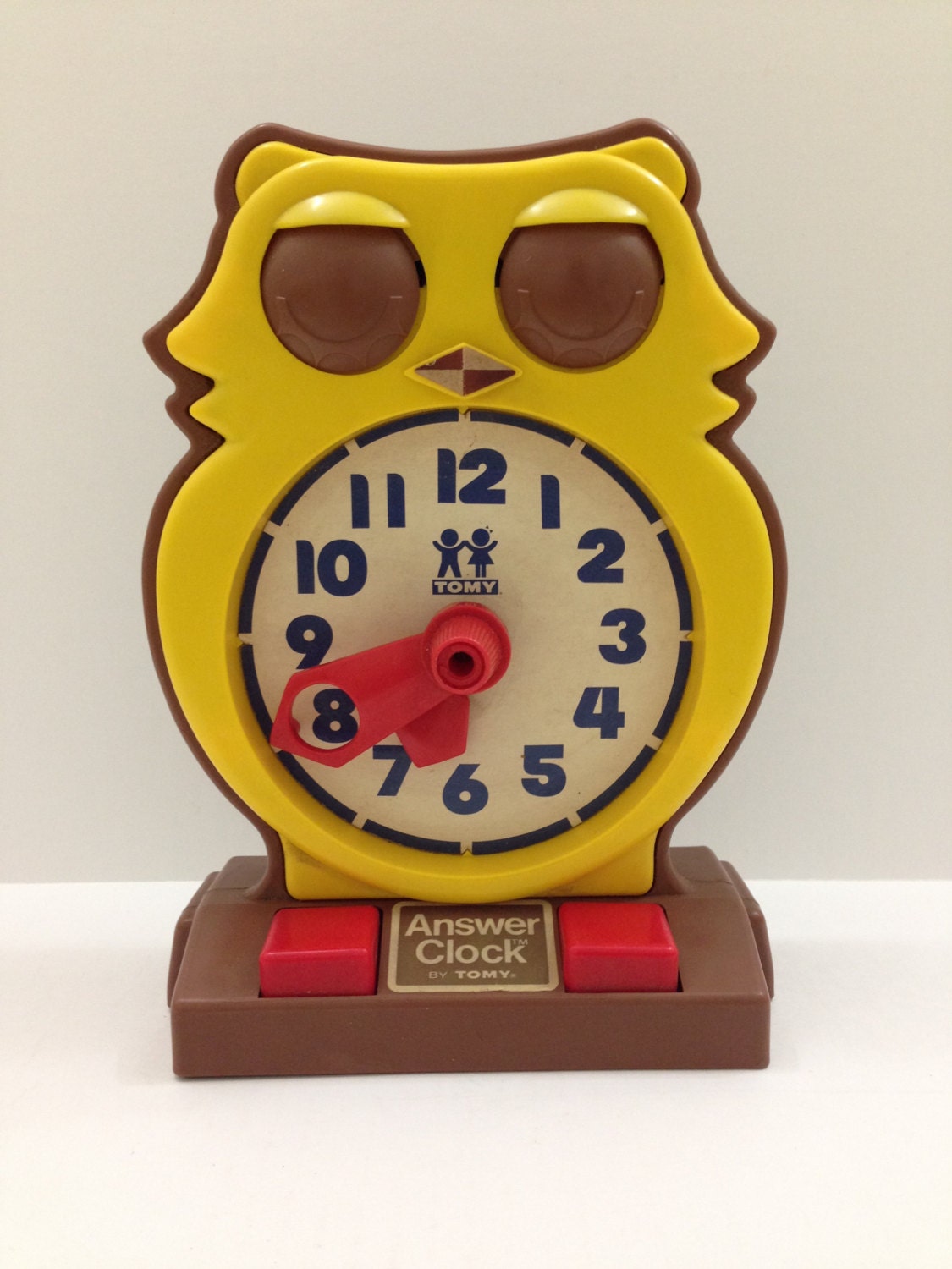 Tomy Answer Clock teaching owl clock from 1970's