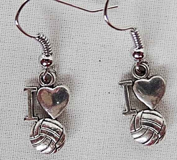 Volleyball earrings volleyball jewelry by EarringsBraceletsEtc