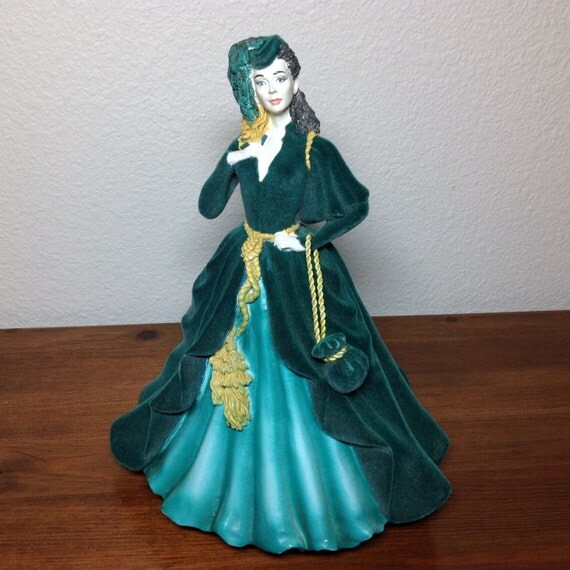 Scarlett O'Hara Musical Figurine Gone With by RetroResaleSanDiego
