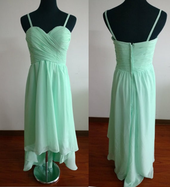 mint colored gown