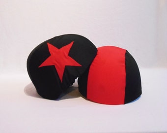 Reversible Helmet Panties Covers Roller Derby Plain Lycra - Set of 1 Pivot / 1 Jammer