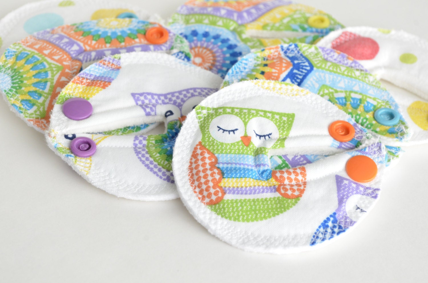 Feeding tube pads Set of SEVEN Owls G tube pad J tube GJ