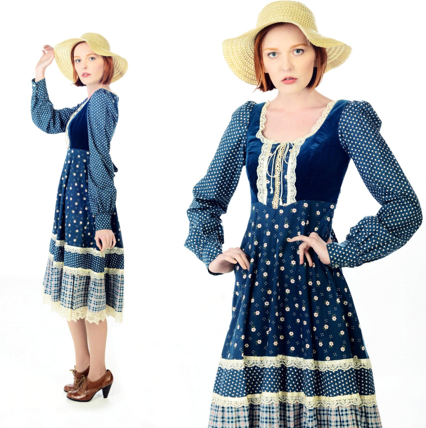 Gunne Sax Prairie Dress Classic 70's Jessica