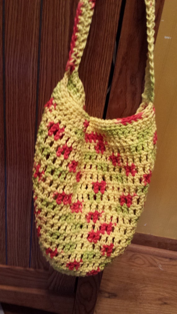 Crochet Cotton Market Bag/Tote Bag/Beach Bag by StitchesbyRenee