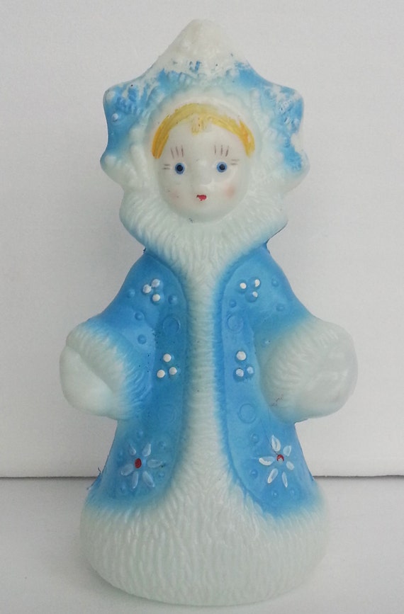 Doll vintage plastic toy Snow-maiden. Russia, USSR