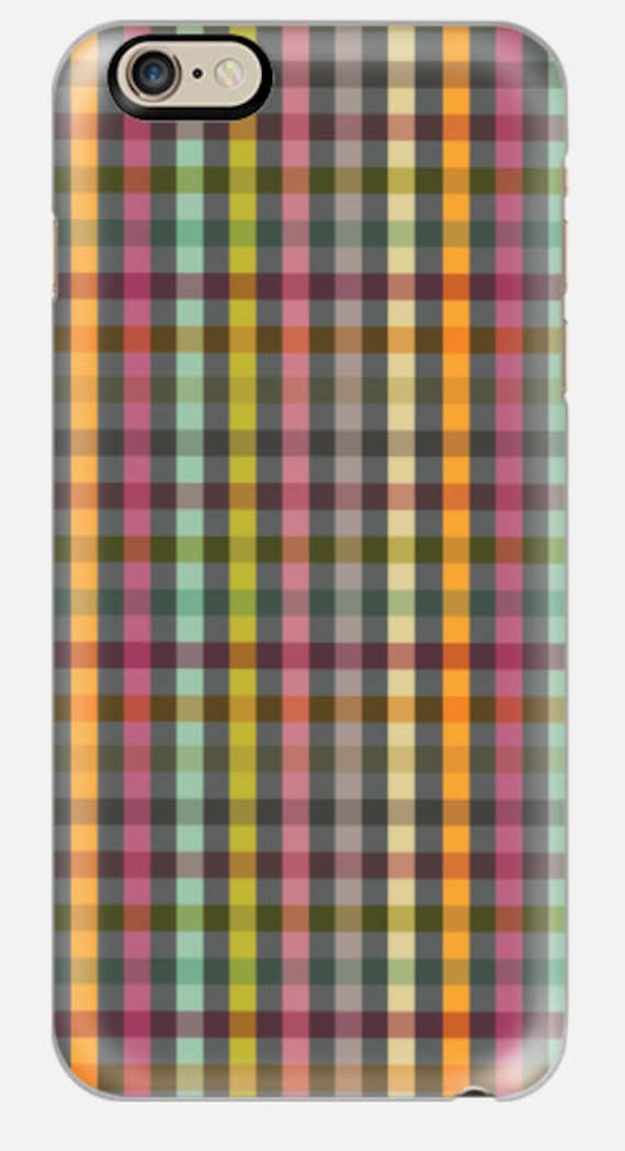 iPhone 6 Case , Plaid iPhone 5c Case , Rainbow Cell Phone Case | Stripe iPhone 4 case | Phone Cover | cellcasebythatsnancy | cool cell case