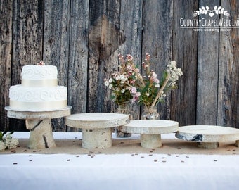 SALE!! Rustic Cake Stand 8" 10" 12" 14" 15" 16" ~ Aspen Wood Cake Stand ~ Rustic Wedding, Barn Wedding, Rustic Cake Stand, Log Cake Stand