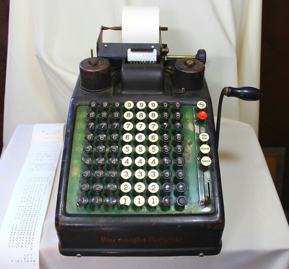 Burroughs Portable Adding Machine Working 19281934 by GeminiJoker