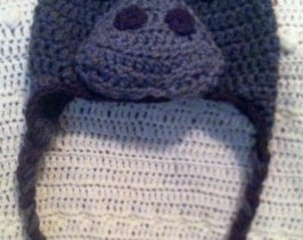 Items similar to PDF Crochet Pattern, Sock Monkey Hat with ...