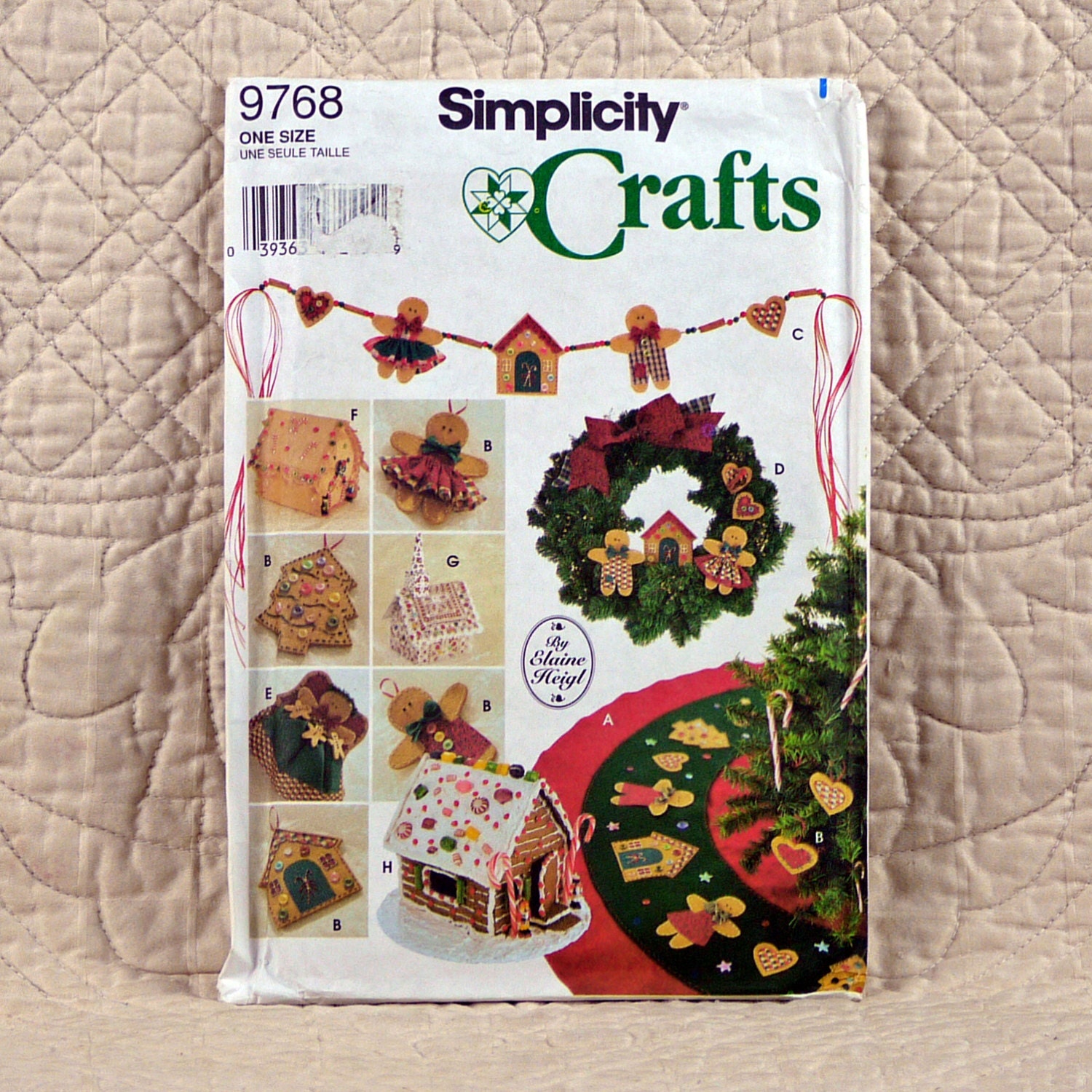 Christmas Decor Tree Skirt Pattern Simplicity 9768 Crafts