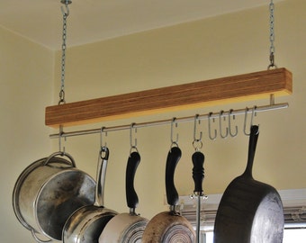 Handmade Baltic Birch Hanging Pot Rack