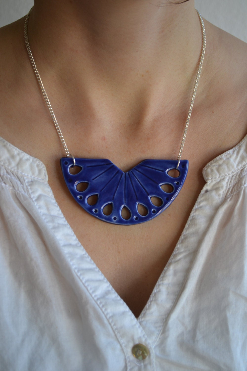 blue pottery jewellery