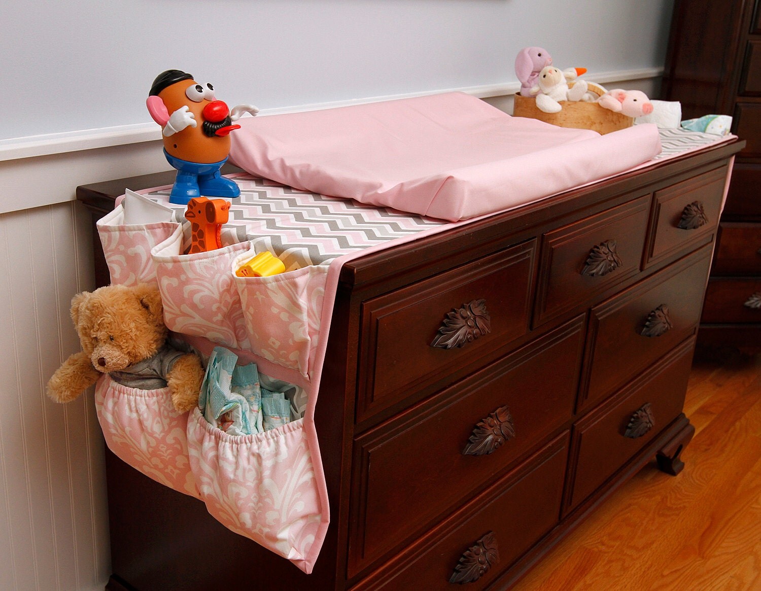 Changing Table Organizer Diaper Station by sassystitchinsisters
