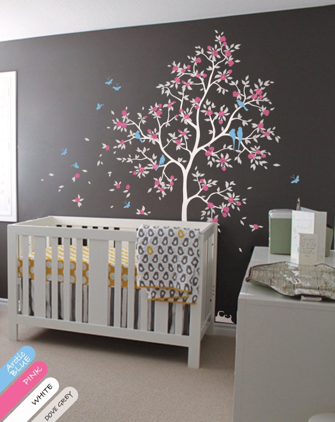 Blossom Tree Wall Decor with Butterflies