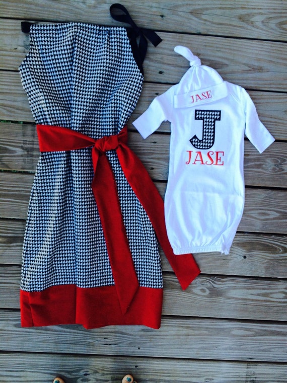 Mommy and Baby matching hospital gowns/ by Mimimadeitboutique