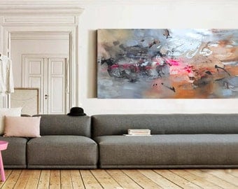 Original abstract acrylic painting, Giclee Print on Canvas, Modern Art Abstract Painting, Acrylic painting on Canvas, Modern art home decor
