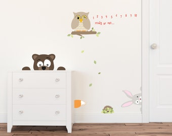 Nursery Wall Decals, Childrens Wall Decal, Kids Wall Stickers, Animal Wall Decals