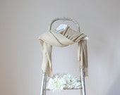 Beige Shawl, Sand Color Wrap, Wedding Shawl, Solid Color Cotton Scarf, Bridal Shawl, Bridesmaids Gift, Soft Lightweight Fine Pashmina