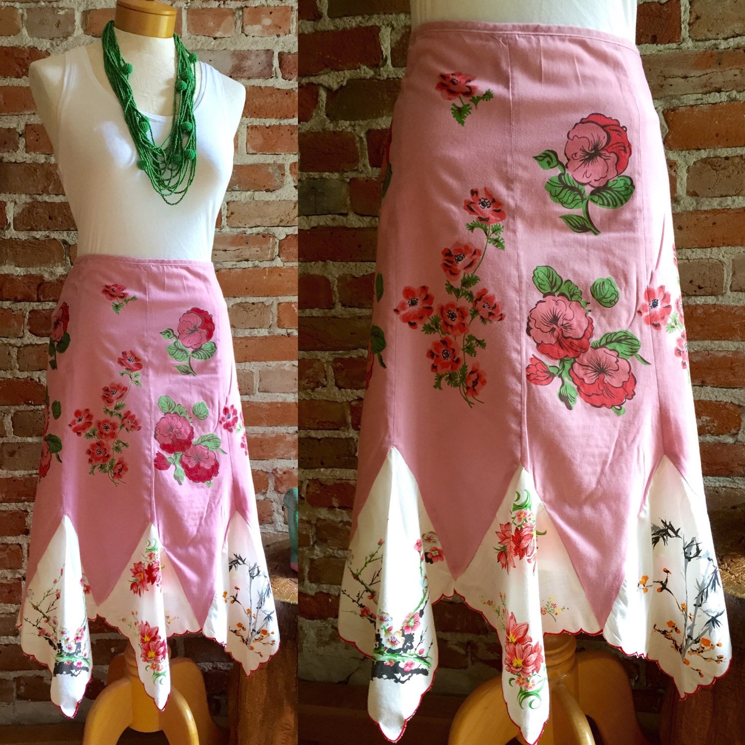 boho handkerchief skirt
