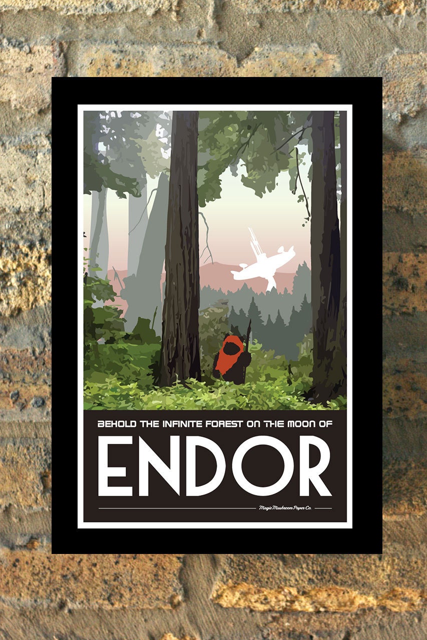 retro star wars travel posters