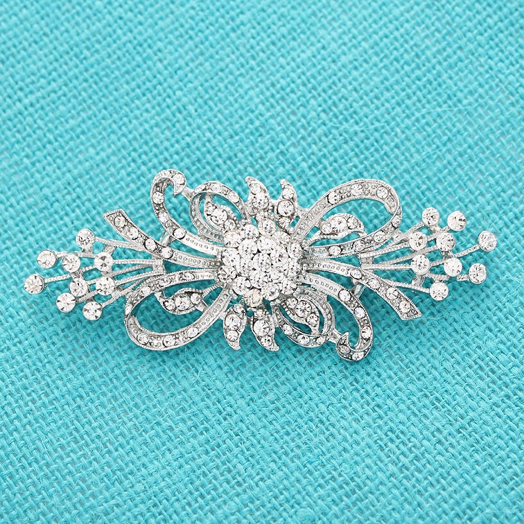 Crystal Bridal Brooch Rhinestone Vintage Wedding Brooches