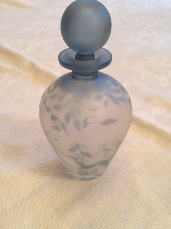Download Frosted glass perfume bottle by Jenny Blair Designs